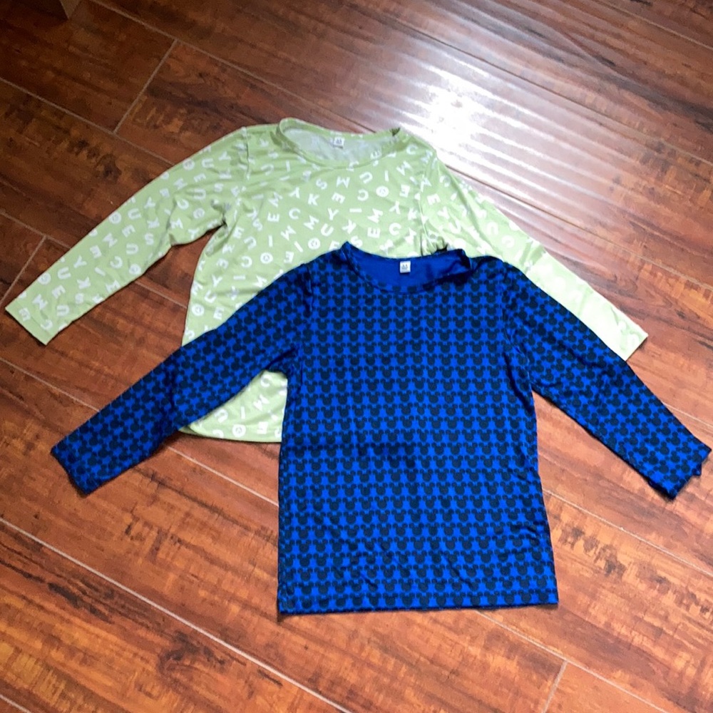 2 Mickey Mouse Long Sleeve Shirts